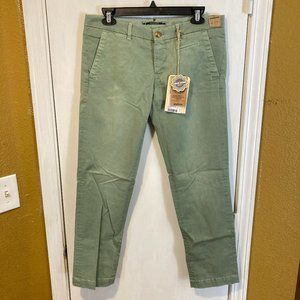 Monocrom women's size 29 heavy twill stretch cotton marina trousers 31x30 32x30